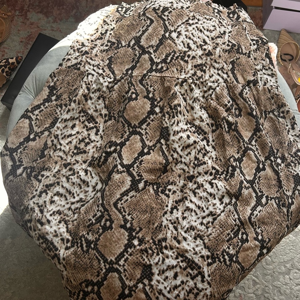 Snake Print Midi Skirt - Picture 3 of 3